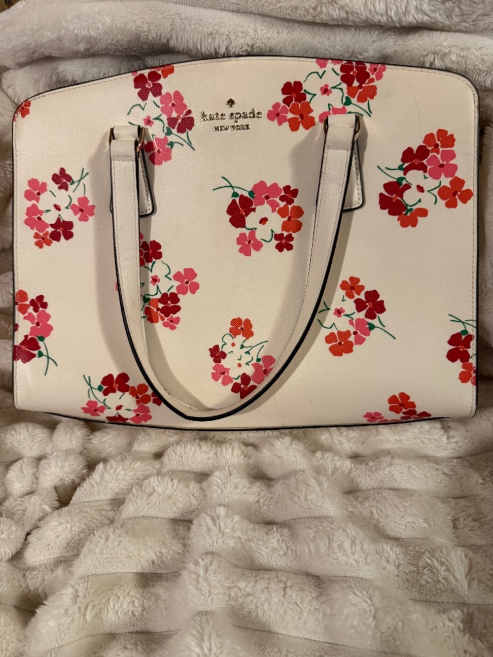 NWT Kate Spade Staci Sunny Floral Clusters Printed Medium Tote